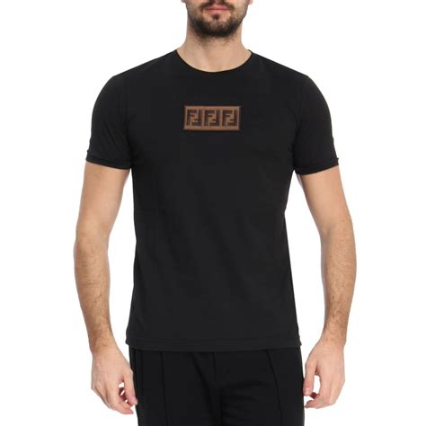 fendi tee all black|Fendi shirt men.